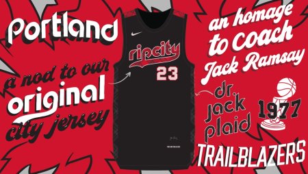 Camisa Portland Trail Blazers 2023-24 City Edition: Dr. Jack Xadrez